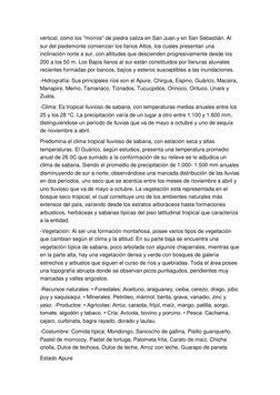 vertical, como los "morros" de piedra caliza en San Juan y en San Sebastián. Al 
sur del piedemonte comienzan los llanos Alto