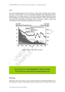 UNESCO – EOLSS
SAMPLE CHAPTERS
CIVIL ENGINEERING – Vol. II - Surface Mining Methods and Equipment - J. Yamatomi and S. Okubo