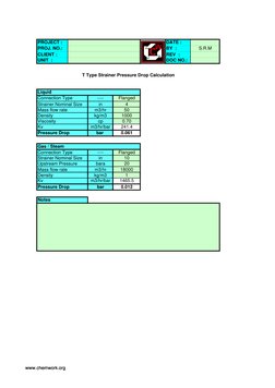 Strainer Pressure Drop Calculations | PDF | Technology & Engineering ...