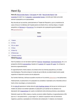 Henri Ey 
Henry Ey (Banyuls-dels-Aspres, (http://es.wikipedia.org/wiki/Banyuls-dels-Aspres) 10 de agosto  (http://es.wikipedi