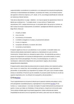 corporal del déficit, una tendencia a la mantención o a la restauración de conjuntos de significantes 
(referencia a la Ganzh