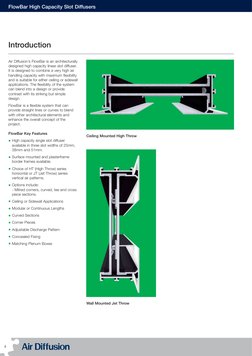 FlowBar High Capacity Diffusers Guide | PDF | Duct (Flow) | Jet Engine