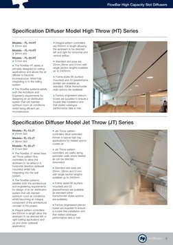 FlowBar High Capacity Diffusers Guide | PDF | Duct (Flow) | Jet Engine