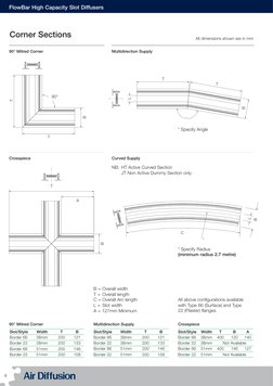 FlowBar High Capacity Diffusers Guide | PDF | Duct (Flow) | Jet Engine