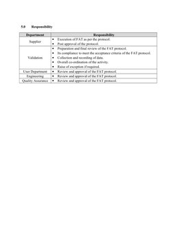 Factory Acceptance Test Protocol | PDF | Verification And Validation ...
