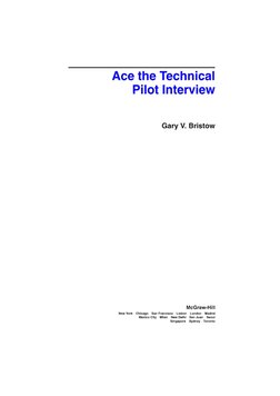 Ace The Technical Pilot Interview | PDF
