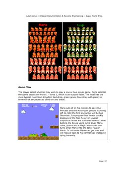 Super Mario Bros. Design Overview | PDF | Mario | Nintendo
