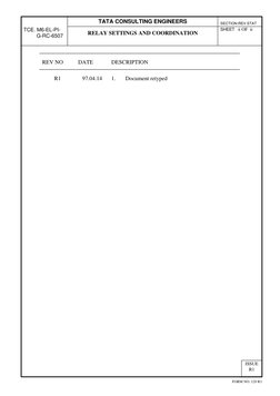 Relay Settings and Coordination Guide | PDF | Relay | Transformer