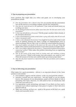 Final Year Project Presentation Guide | PDF
