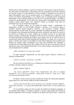 Este documento ha sido descargado de
http://www.escolar.com
Warren tomó el rollo de alambre y ajustó los instrumentos. Por mi