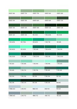 Munsell Color Chart Overview | PDF | Technology & Engineering