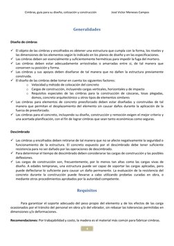Cimbras, guía para su diseño, cotización y construcción 
José Victor Meneses Campos 
 
 
4 
 
Generalidades 
 
Diseño de cimb