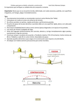 Cimbras, guía para su diseño, cotización y construcción 
José Victor Meneses Campos 
 
 
5 
Es importante que verifiques su c
