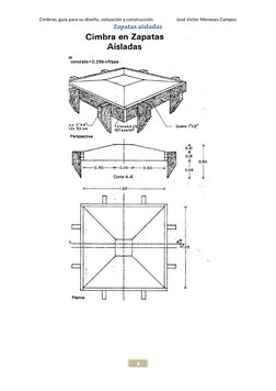 Cimbras, guía para su diseño, cotización y construcción 
José Victor Meneses Campos 
 
 
8 
Zapatas aisladas 
 
