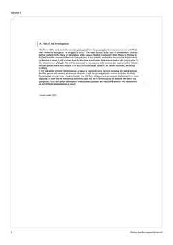 2 	
History teacher support material
Sample 1
