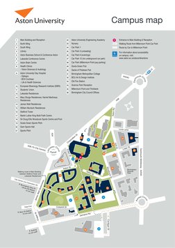 Aston University Campus Map Guide | PDF | Science & Mathematics ...