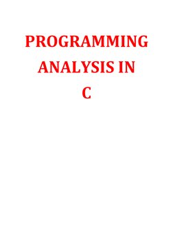 C Programming Analysis and Solutions | PDF | Matrix (Mathematics ...