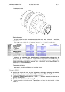 David Gómez Jiménez (02182) 
BATIDORA INDUSTRIAL 
8 / 36 
Croquis del conjunto 
 
 
 
Diseño de detalle 
 
En los planos se d