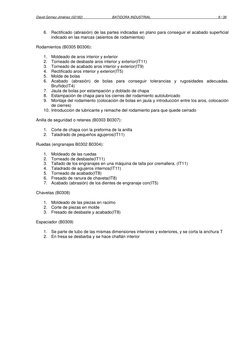 David Gómez Jiménez (02182) 
BATIDORA INDUSTRIAL 
9 / 36 
6. Rectificado (abrasión) de las partes indicadas en plano para con