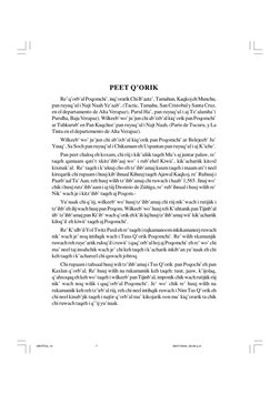 PEET Q’ORIK
Re’ q’orb’al Poqomchi’, inq’orarik Chi B’aatz’, Tamahun, Kaqkoj eh Munchu,
pan ruyuq’ul i Najt Naah Ye’aab’, (Tac