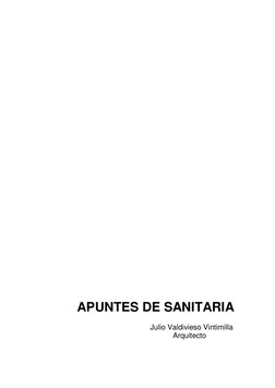 APUNTES DE SANITARIA