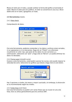 Mueva el ratón por el nodo, y puede cambiar la forma del gráﬁco arrastrando el 
ratón. Mueve el ratón para los gráﬁcos, el ra