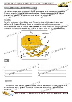 GUIA   DE  OPERACIÓN  DE   CARGADOR  FRONTAL  /  RUEDAS  
 
                                         MANUAL  DE   OPERACIÓN