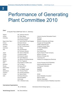Performance of Generating Plant: New Metrics for Industry in Transition        World Energy Council 
 
2 
Performance of Ge