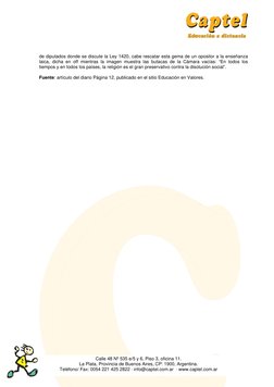 Calle 48 Nº 535 e/5 y 6, Piso 3, oficina 11.  
La Plata, Provincia de Buenos Aires, CP: 1900, Argentina.   
Teléfono/ Fax: