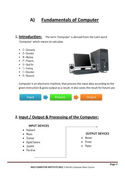 3 Month Basic Computer Course Syllabus | PDF