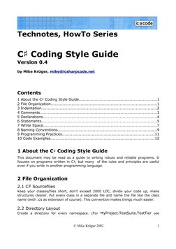 C# Coding Style Guide | PDF | C Sharp (Programming Language) | Noun