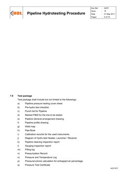 Flow Line Testing Requirements Pipeline Hydrotesting Procedure Guide | PDF | Nature