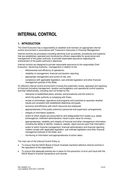 Internal Control Policy Overview | PDF | Regulatory Compliance | Risk ...