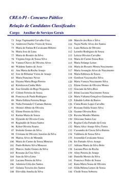 $X[LOLDUGH6HUYLoRV*HUDLV
&DUJR
5HODomRGH&DQGLGDWRV&ODVVLILFDGRV
&5($3,&RQFXUVR3~EOLFR
Jorge Tupinambá Carvalho Cr