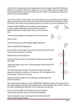 Page 7 
 
All that the AF system sees is that single black line and it doesn’t make ANY difference 
whether the surface of th