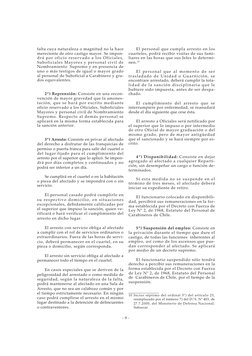 - 9 -
falta cuya naturaleza o magnitud no la hace
mereciente de otro castigo mayor. Se impon-
drá por oficio reservado a los