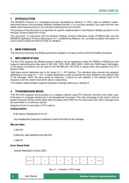 NOJA-508-02 
 3 
Modbus Protocol Implementation 
 
User Manual 
1 
INTRODUCTION 
The MODBUS Protocol is a messaging structure