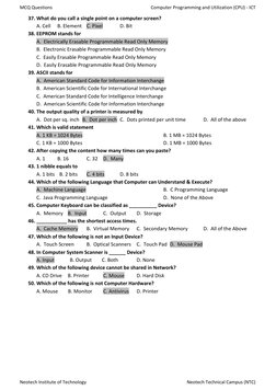 ICT MCQ Exam Questions and Answers | PDF | Computer Data Storage ...