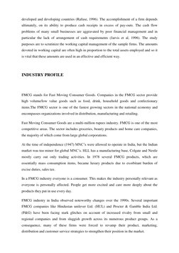 developed and developing countries (Rafuse, 1996). The accomplishment of a firm depends 
ultimately, on its ability to produc