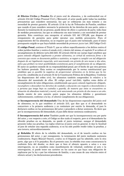 d) Efectos Civiles y Penales  En el juicio oral de alimentos, y de conformidad con el 
artículo 214 del Código Procesal Civil