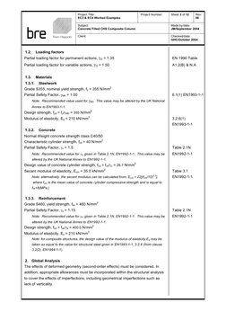 Project Title: 
EC3 & EC4 Worked Examples 
 Project Number: 
 
Sheet 3 of 12 
 
Rev: 
06 
Subject: 
Concrete Filled CHS Compo