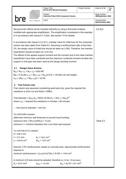 Project Title: 
EC3 & EC4 Worked Examples 
 Project Number: 
 
Sheet 4 of 12 
 
Rev: 
06 
Subject: 
Concrete Filled CHS Compo