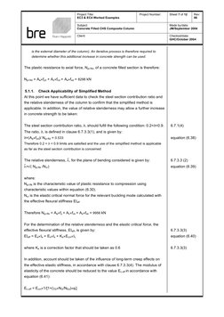 Project Title: 
EC3 & EC4 Worked Examples 
 Project Number: 
 
Sheet 7 of 12 
 
Rev: 
06 
Subject: 
Concrete Filled CHS Compo