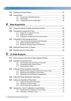 vi   LabSolutions/LCsolution Operation Manual
Contents
3.7
Creating a Summary Report.........................................