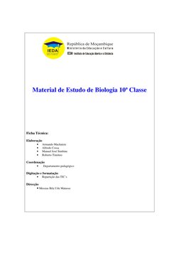 Material de Estudo de Biologia 10ª Classe 
 
 
 
 
 
 
 
Ficha Técnica: 
 
Elaboraç