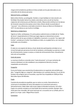 ninguno de los bailarines perdiese el ritmo se baila con los pies desnudos es una 
costumbre de las danzas peruanas. 
Bai