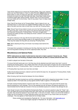 Kubb Rules | PDF | Sports | Leisure