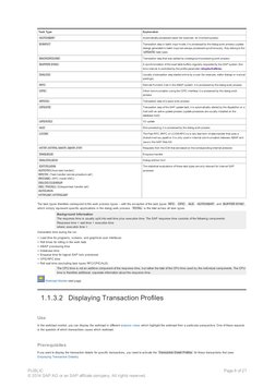 Task Type
Explanation
AUTOABAP
Automatically-processed report (for example, for monitoring tools)
B.INPUT
Transaction step in