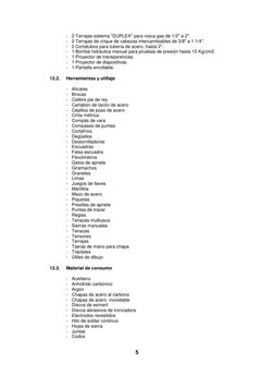 5 
- 2 Terrajas sistema "DUPLEX" para rosca gas de 1/2" a 2". 
- 2 Terrajas de crique de cabezas intercambiables de 3/8"