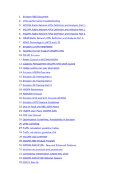 What Are Ericsson Rnc Rbs Ericsson RBS Overview and Guidelines | PDF | Computer Networking ...